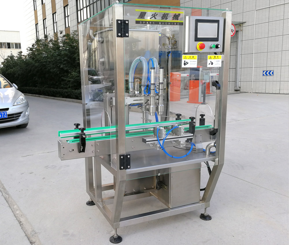 小型瓶裝醬料灌裝機-定量醬料灌裝機械實拍圖